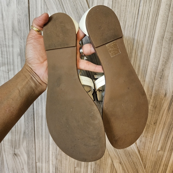 Tory Burch Phoebe Snakeskin Thong Sandals Rare - Picture 7 of 16